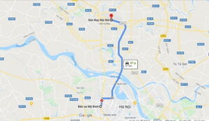 Bến xe Mỹ Đình đi sân bay Nội Bài bao nhiêu km, bao lâu